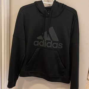 Adidas - women’s running hoodie. Moisture wicking fabric, black. Size US Medium.